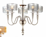 настенное бра с тремя стеклянными плафонами на изогнутом каркасе