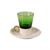 Ramz by villari emerald tea cup & saucer чашка, Villari