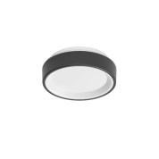 настенно-потолочный светильник чёрного цвета с матовым рассеивателем