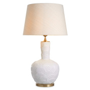 настольная лампа с белым керамическим основанием