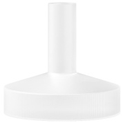 стеклянный графин для вина с матовой поверхностью и цилиндрической формой