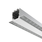 монтажный профиль для установки светодиодной ленты серебристого оттенка