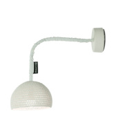 настенное бра с полусферическим абажуром на гибкой поворотной штанге