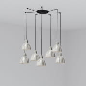 64255-114-7L Faro VENICE 7L Stripes pendant lamp  черный