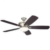 56" Crescent 5 Blade LED Indoor Ceiling Fan Brushed Nickel люстра-вентилятор, Kichler