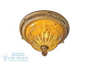 Amber Потолочный светильник с золотым покрытием и янтарным кристаллом Possoni Illuminazione 430/PLP