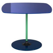 04040BL Kartell Thierry Журнальный столик 50x50 см, цвет «морской синий»
