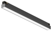 магнитный накладной потолочный линейный светильник черного цвета для трека 48V