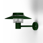 настенное бра с круглым плафоном под козырьком