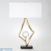 Abstract Lamp w/6 Crystal Sphere-Brass Global Views настольная лампа