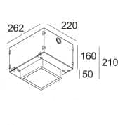 EXPOSED CONCRETE PACK GIT 1 монтажная коробка Delta Light