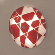 Kolarz Centro mikado 0296.U13.5.WR потолочный светильник хром красный ø42cm макс. высота 7cm 3 лампы e27