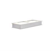 настенный светильник с прямоугольным корпусом и рассеивателем IP40