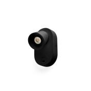 настольная лампа с USB и цоколем GU10 чёрная