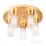 Kolarz Giro 6010.10530 потолочный светильник сусальное золото ø40cm высота 21.5cm 5 ламп e14