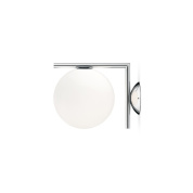 настенный светильник с шаровым плафоном на прямом держателе