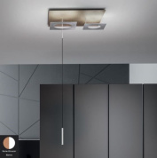 PETRA-S3REBI Icone Petra SOSPENSIONE 41+13W 3000K RAME ETRUSCO - BIANCO Одинарный подвес
