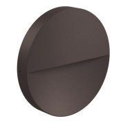 уличный ориентирующий светильник круглой формы коричневого цвета