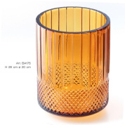 стакан для ванной из янтарного рельефного стекла