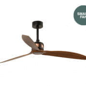 33451WP COPPER FAN Ø1280 MM BLACK BLADES WOOD DARK W/R люстра с вентилятором Faro barcelona