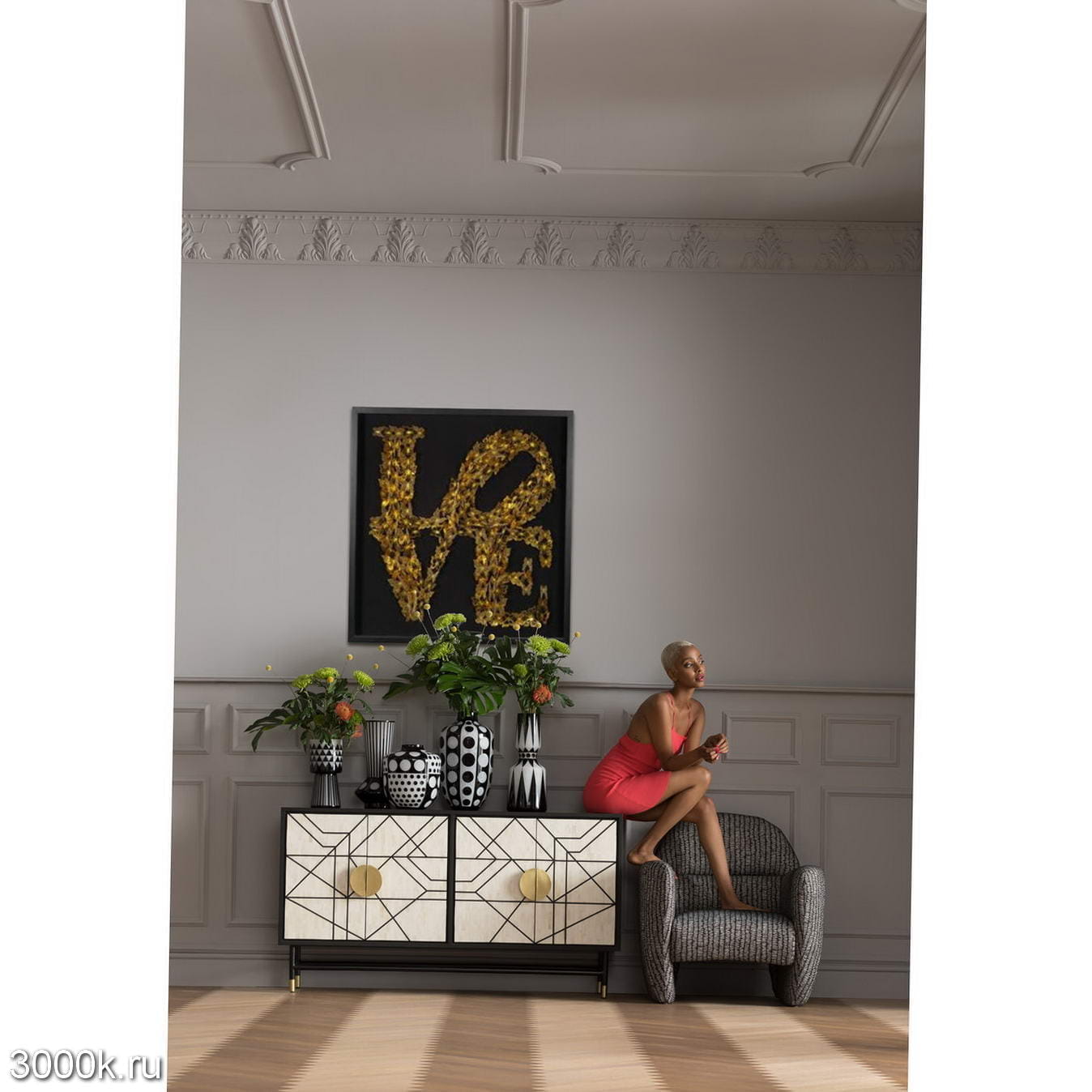 54801 Предметная картина Love Butterfly 90x90см Kare Design – купить по  цене 68 150 руб. в Москве