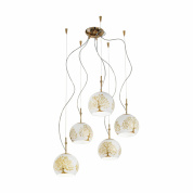 подвесной светильник с пятью шарообразными плафонами