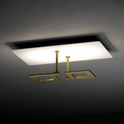 04608OSDHXXBB Elesi luce Like Q PL XL LED большой потолочный светильник led белый; латунь