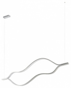 подвесной светильник с плавной серебристой волной