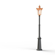 фонарный столб с корпусом медного оттенка