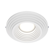 встраиваемый потолочный светильник с кольцевым корпусом белого цвета