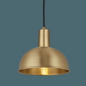 Sleek Dome Pendant - 8 Inch - Brass подвесной светильник Industville SL-DP8-B