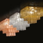 Charleston Murano Glass Ceiling Lamp I подвес MULTIFORME lighting PL7501-40x50-CW