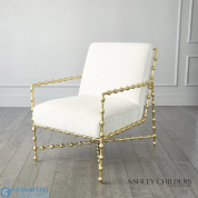 Elder Lounge Chair-Gold Leaf-Avoletta Global Views кресло