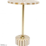86729 Приставной столик Domero Cirque Gold White Ø40см Kare Design