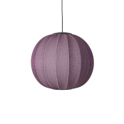 KW60 BU LED Made by Hand Knit-Wit Подвес Ø60 с бордовым плетёным абажуром LED