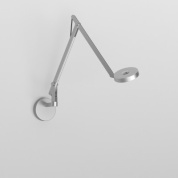 Rotaliana String W2 Mini DWT настенный светильник с регулируемым кронштейном чёрный; серебро 1SRW2MW243ZL0