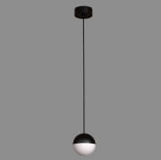 ACB Iluminacion Custo 3818/1 Подвесной светильник Textured Black/Opal, LED 1x5W 3000K 370lm, Integrated LED