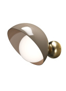 настенный одноламповый светильник с металлическим плафоном на кронштейне