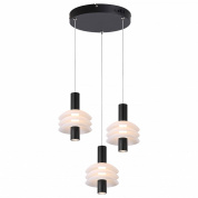 подвесной светильник с цилиндрическими плафонами на металлическом основании