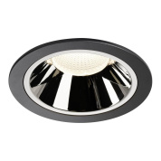 1004038 SLV NUMINOS® XL DL светильник встраиваемый 1050мА 37.4Вт с LED 4000K, 3750лм, 40°, черный/хром