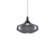 подвесной светильник с черным стеклянным плафоном