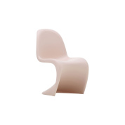 21019607 Panton Vitra Детский стул розовый изогнутой формы