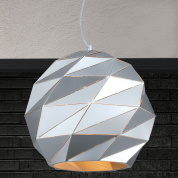 HL 6-1644/1 silber Orion Origami подвесной светильник с многогранным сферическим корпусом в стиле оригами