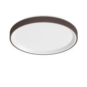 потолочный светильник с круглым корпусом и тёплым оттенком покрытия