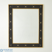 Rectangular Beveled Mirror w/Gold Stars-Black Global Views зеркало