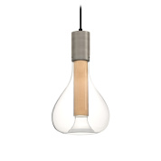 подвесной светильник с овальным плафоном янтарный