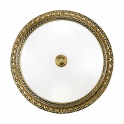 потолочный светильник круглый серебристый