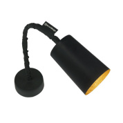 настенное бра с поворотным цилиндрическим плафоном чёрного цвета