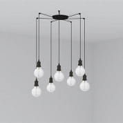 64135-7L ART BLACK PENDANT LAMP 1XE27 2M CABLE 7L подвесной светильник Faro barcelona