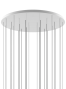 основание на тридцать шесть подвесных светильников белого цвета